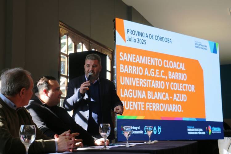 Obra histórica: amplían la red cloacal en el norte de Río Cuarto y Las Higueras